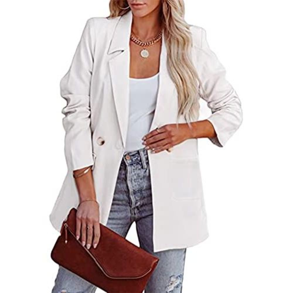 Plus Size Double Breasted Blazer